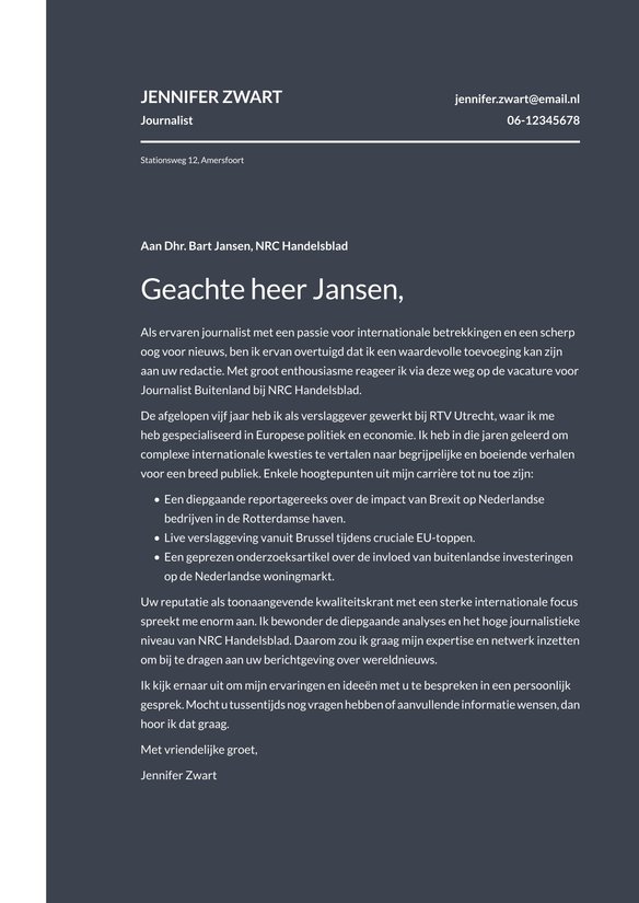 Journalist cover_letter example