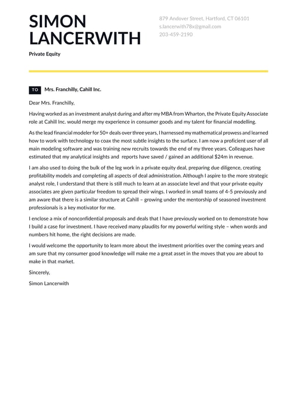 Private Equity cover_letter example
