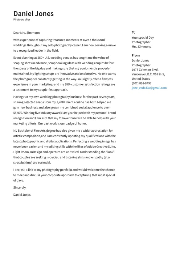 Photographer cover_letter example