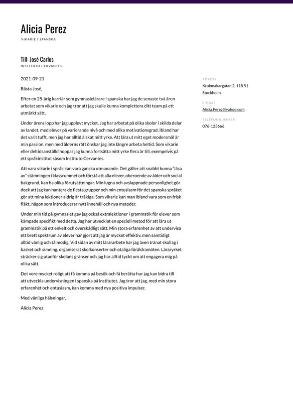 Vikarie cover_letter example
