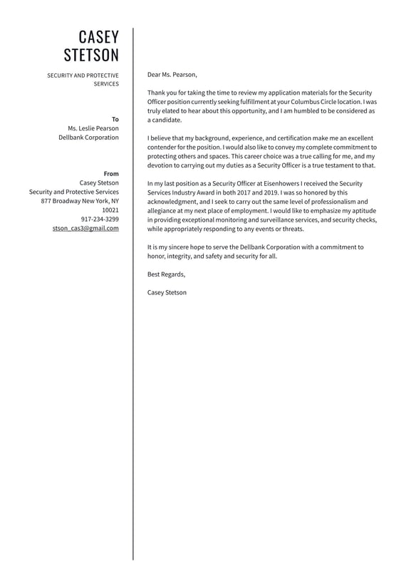 Security and protective services cover_letter example