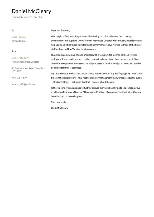 Human Resources cover_letter example