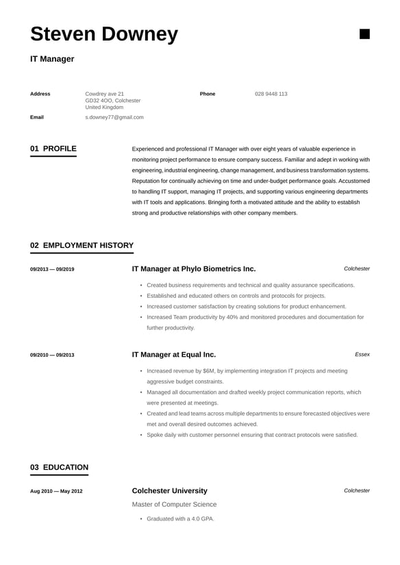 Data Entry Specialist resume example