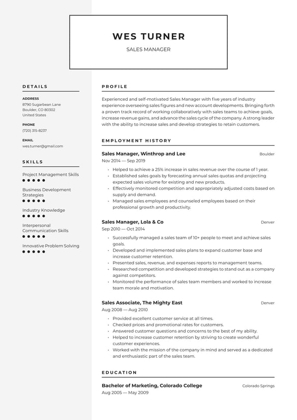 DevOps Professional resume example