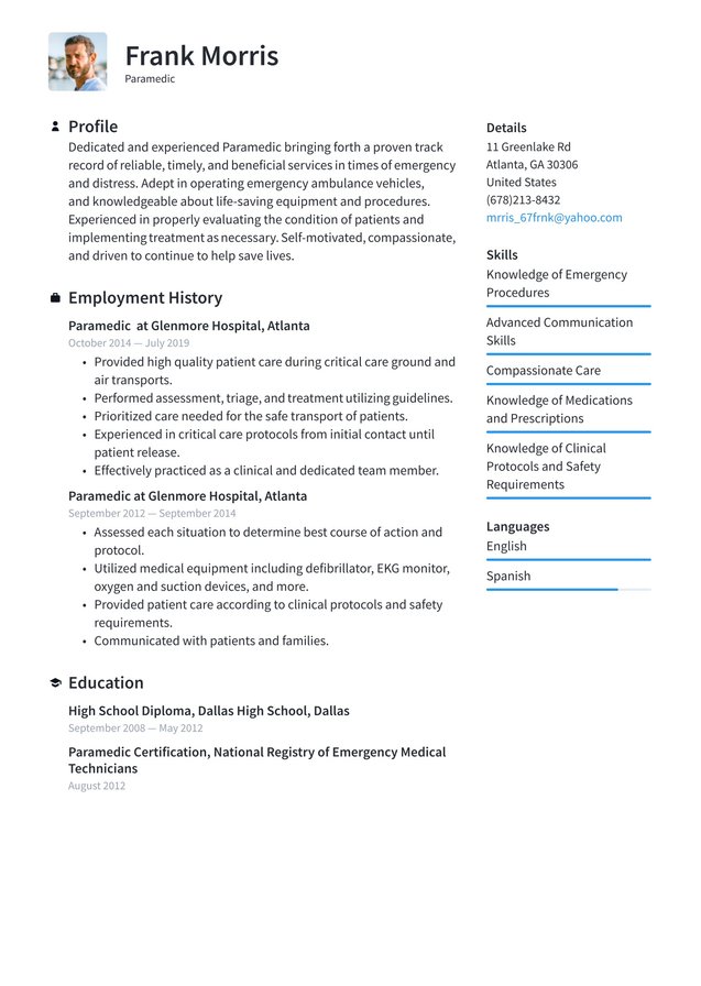 Mid-career Paramedic Translation missing: en.examples.cover_letter_example Mid-career Paramedic Translation missing: en.examples.cover_letter_example