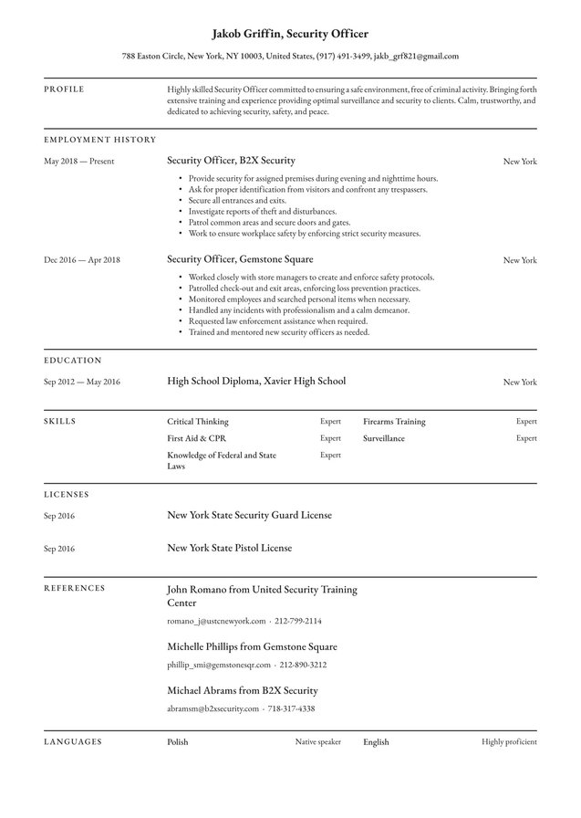 Mid-career Security Officer Translation missing: en.examples.cover_letter_example