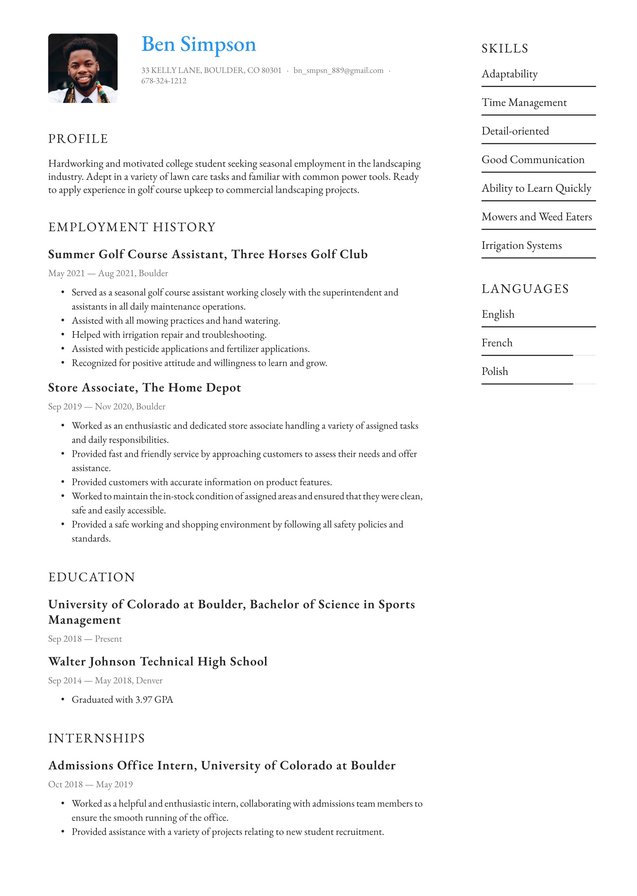 Mid-career Summer Job Translation missing: en.examples.cover_letter_example