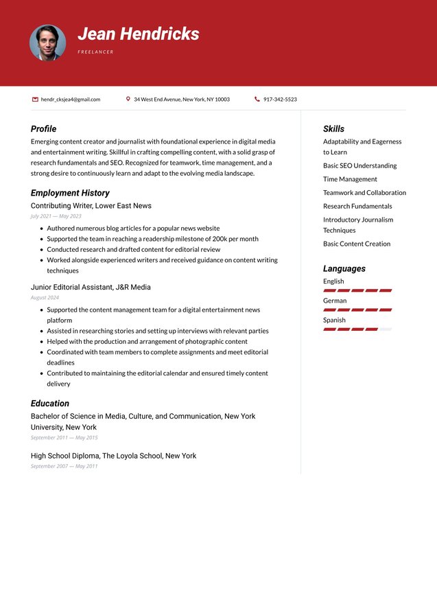 Entry-level Freelancer Translation missing: en.examples.cover_letter_example