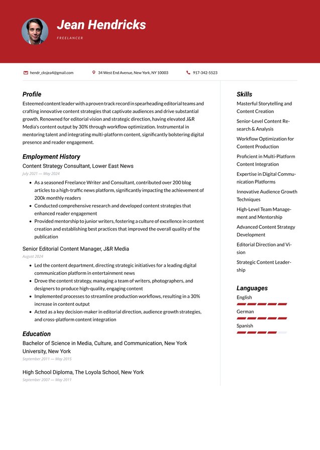 Senior-level Freelancer Translation missing: en.examples.cover_letter_example