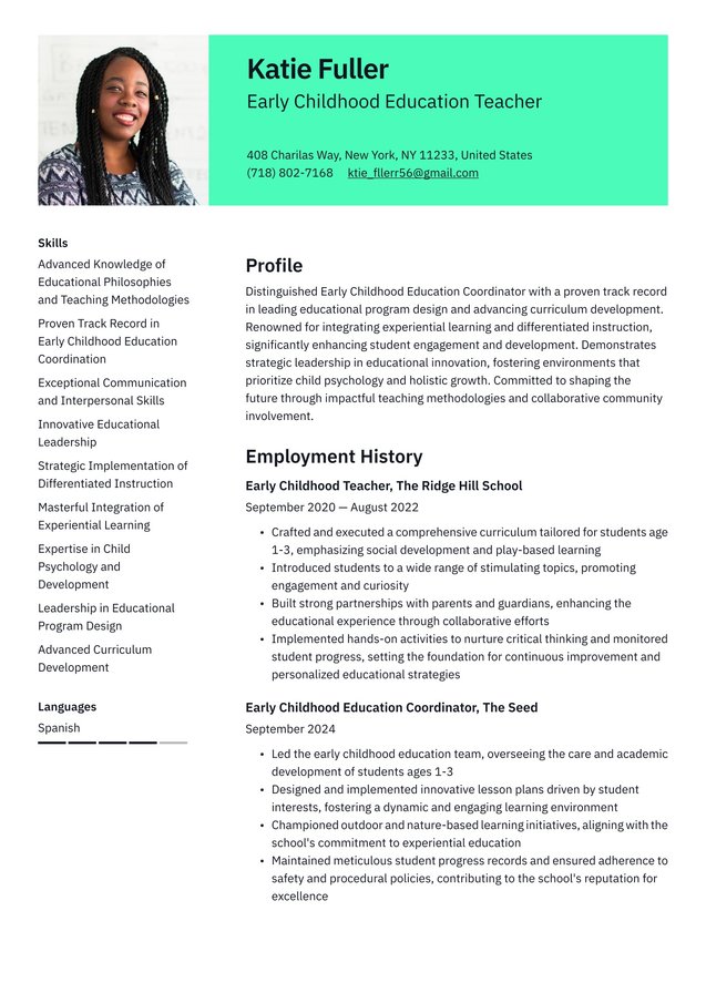 Senior-level Early Childhood Educator Translation missing: en.examples.cover_letter_example