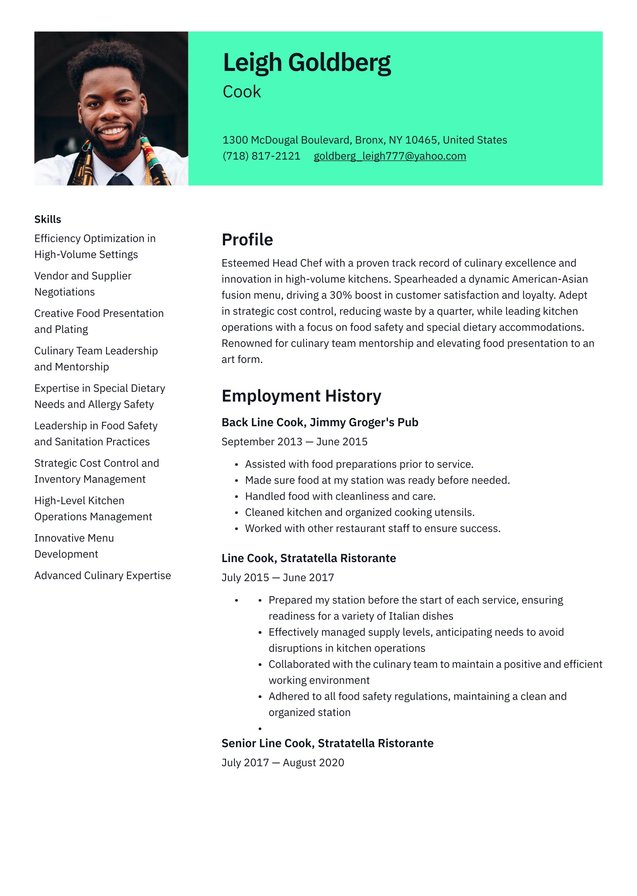 Senior-level Cook Translation missing: en.examples.cover_letter_example
