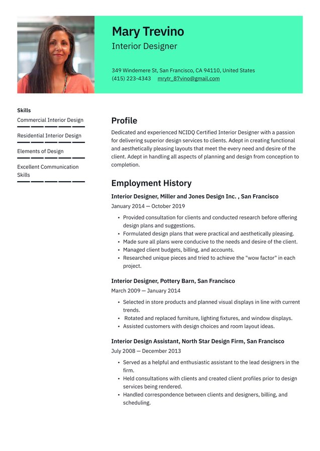 Mid-career Interior Designer Translation missing: en.examples.cover_letter_example Mid-career Interior Designer Translation missing: en.examples.cover_letter_example