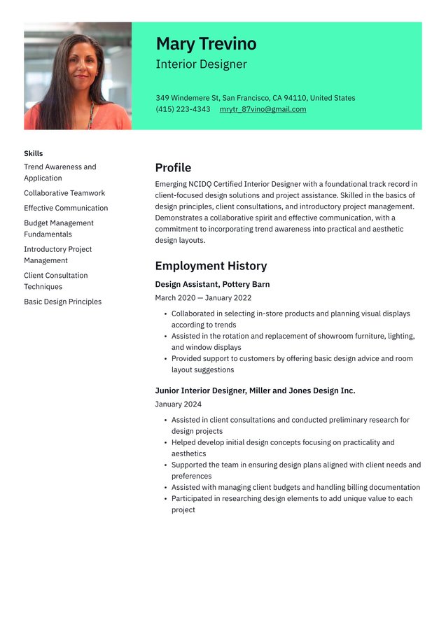 Entry-level Interior Designer Translation missing: en.examples.cover_letter_example