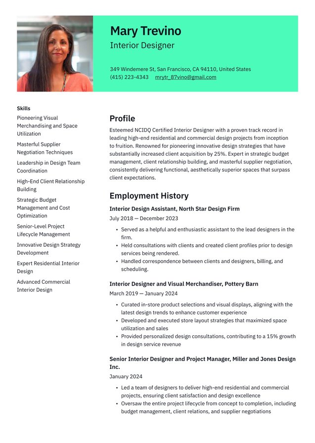 Senior-level Interior Designer Translation missing: en.examples.cover_letter_example