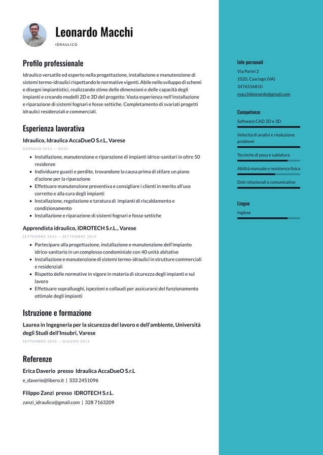Esperienza intermedia idraulico Translation missing: it.examples.cover_letter_example Esperienza intermedia idraulico Translation missing: it.examples.cover_letter_example