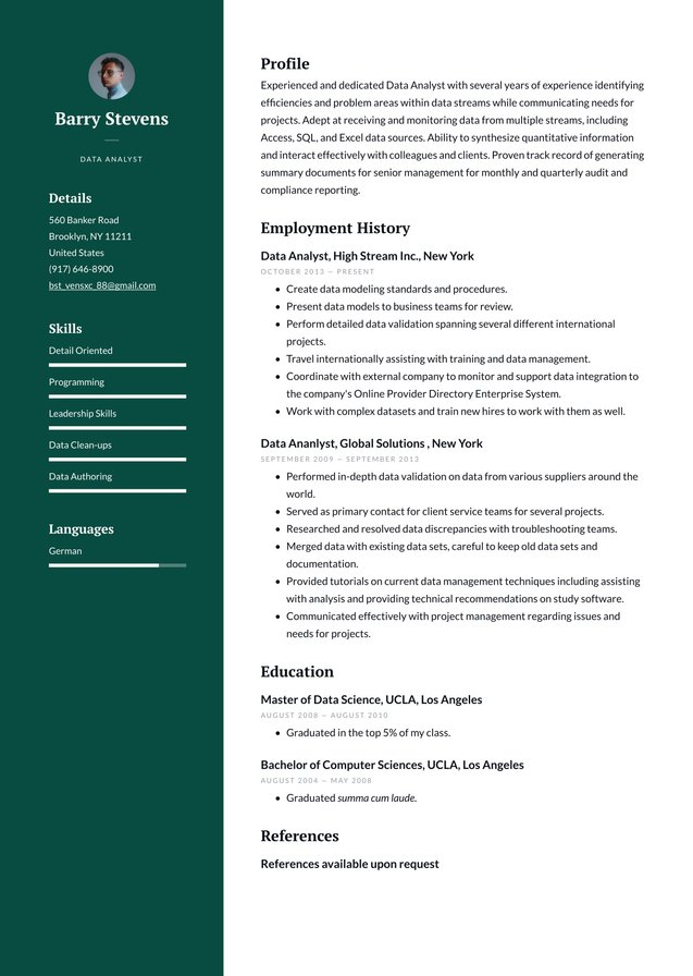 Mid-career Data Analyst  Translation missing: en.examples.cover_letter_example