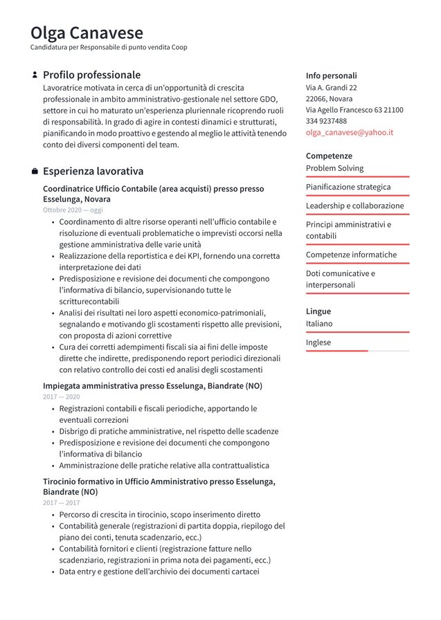 Esperienza intermedia Coop Translation missing: it.examples.cover_letter_example