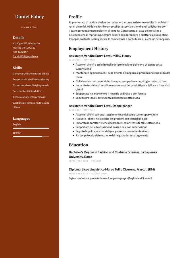 Esperienza minima o nulla Inglese Translation missing: it.examples.cover_letter_example
