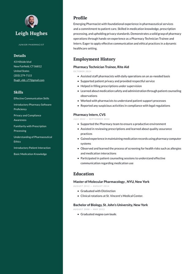 Entry-level Pharmacist Translation missing: en.examples.cover_letter_example