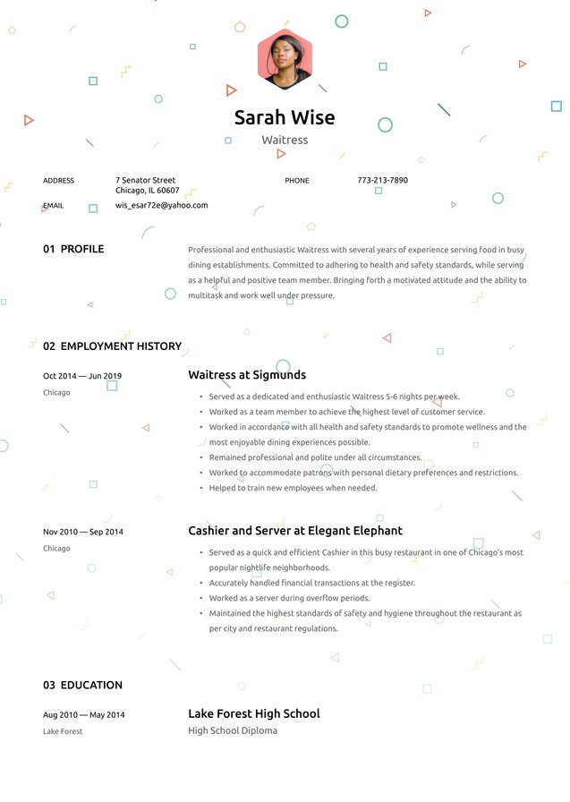 Mid-career Waitress Translation missing: en.examples.cover_letter_example Mid-career Waitress Translation missing: en.examples.cover_letter_example