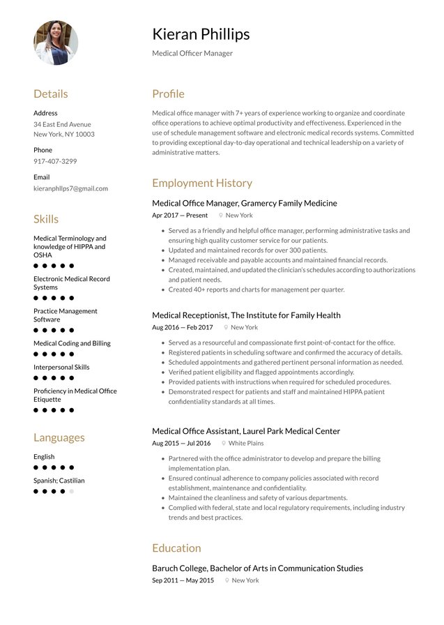 Mid-career Medical Office Manager Translation missing: en.examples.cover_letter_example Mid-career Medical Office Manager Translation missing: en.examples.cover_letter_example
