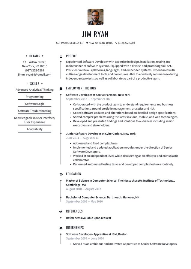 Mid-career Software Developer Translation missing: en.examples.cover_letter_example
