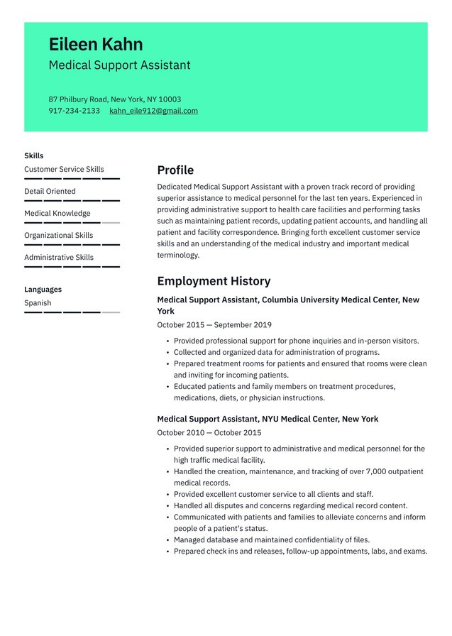 Mid-career Medical Administrative Assistant Translation missing: en.examples.cover_letter_example