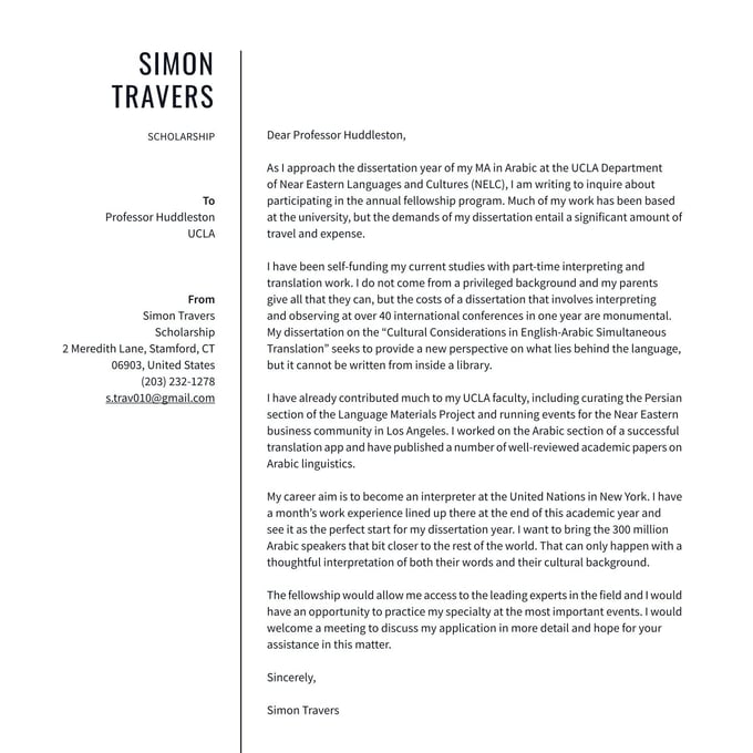 How to write a scholarship thank-you letter · Resume.io