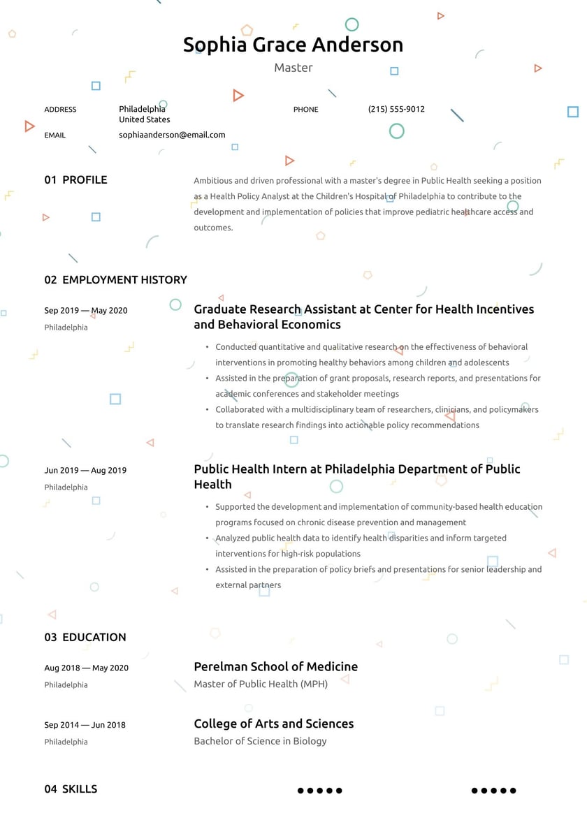 Master&rsquo;s Resume Examples &amp; Templates (2025) · Resume.io