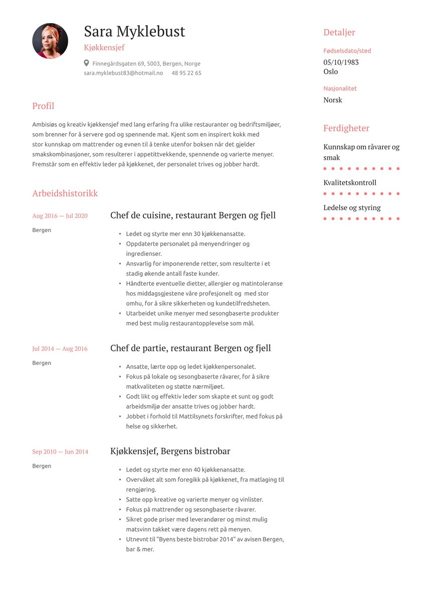 Barcelona resume template