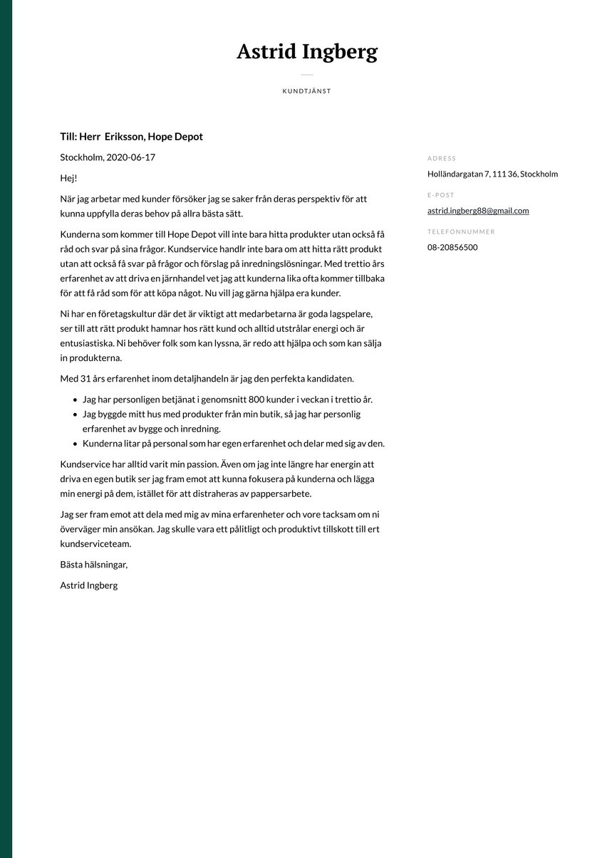 Dublin cover_letter template