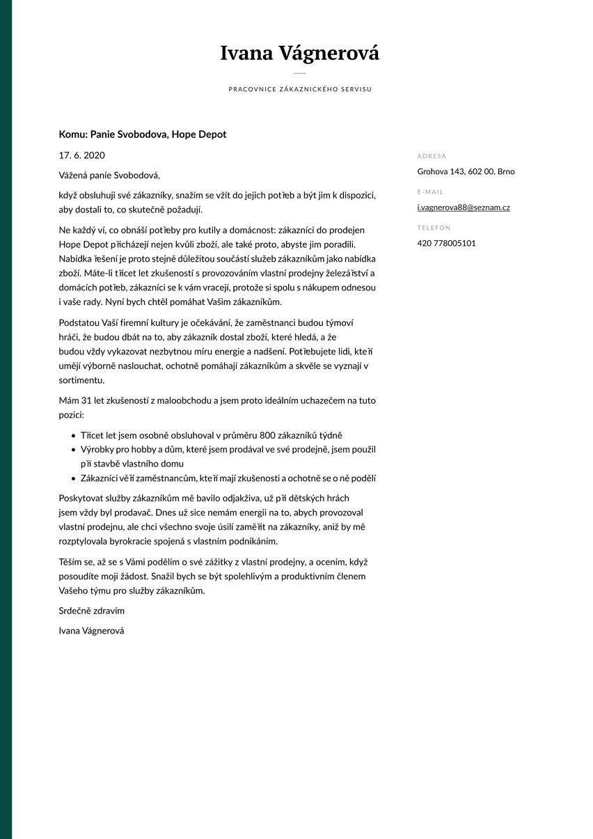 Dublin cover_letter template