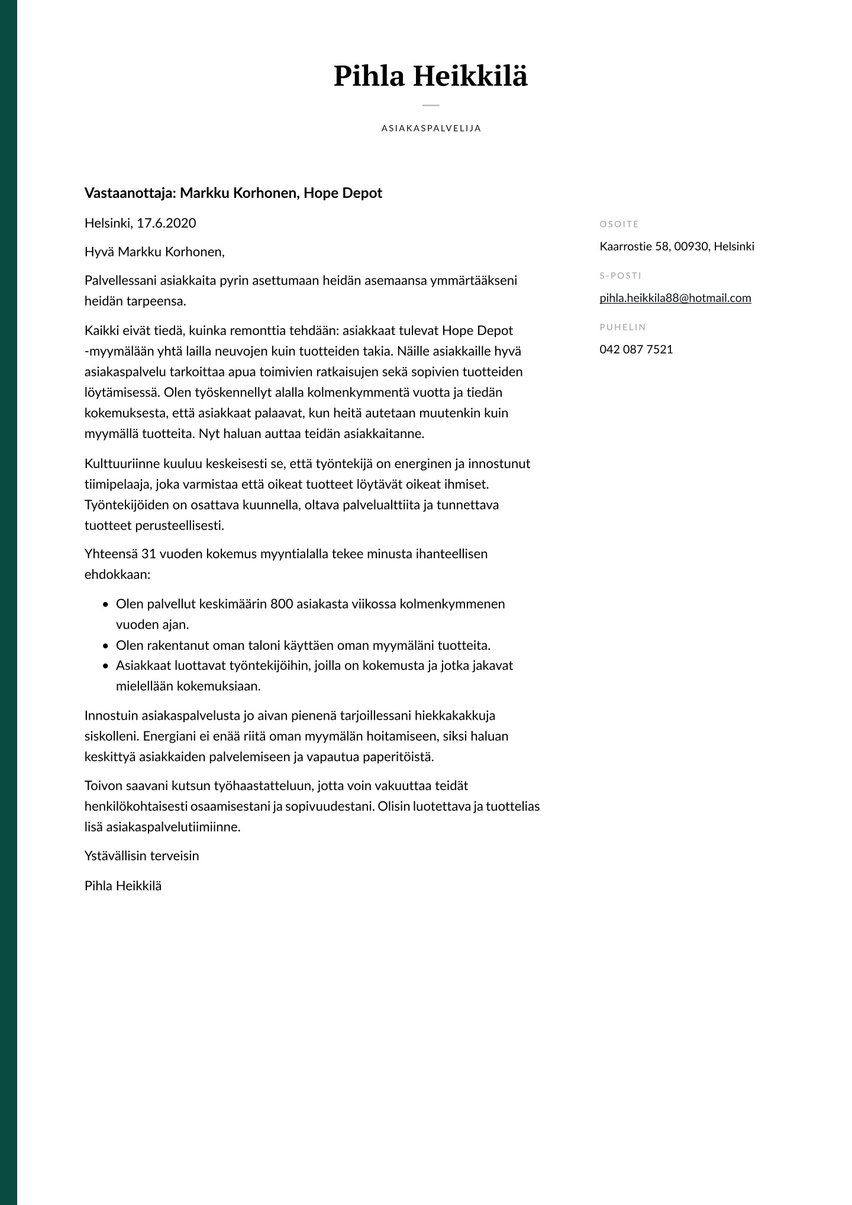 Dublin cover_letter template
