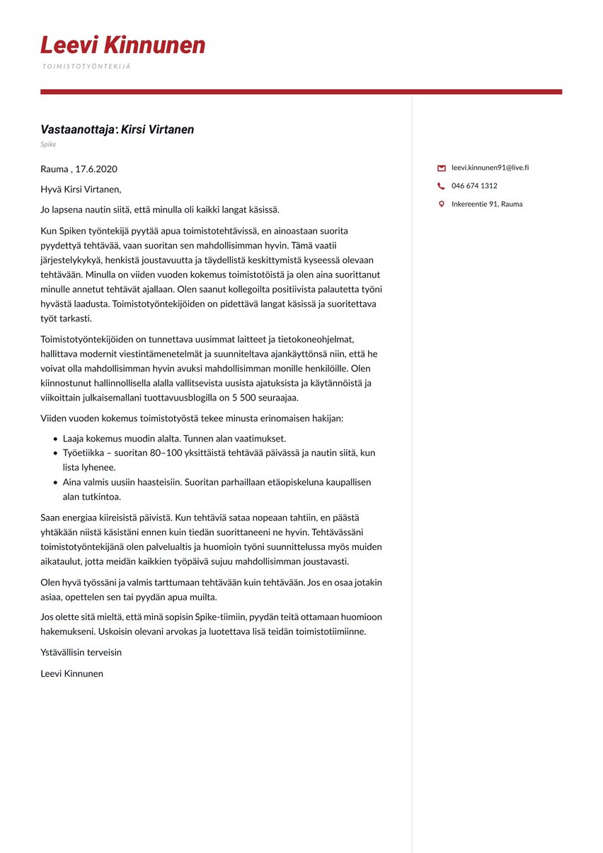 Tokyo cover_letter template