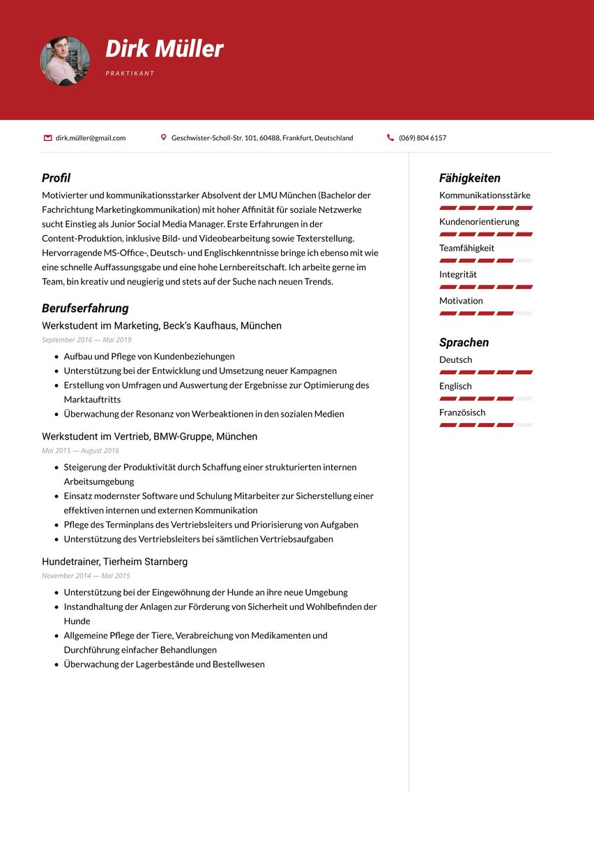 Tokio resume template