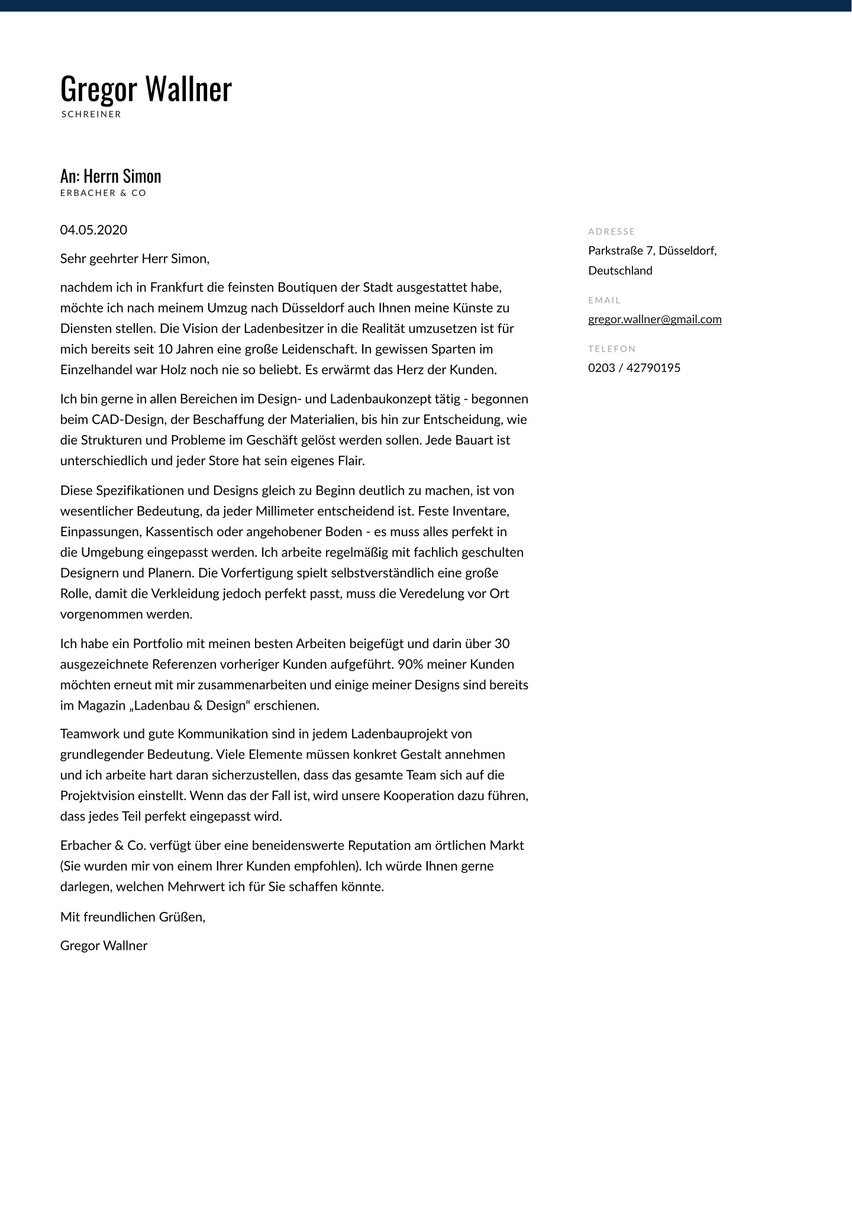 Sidney cover_letter template