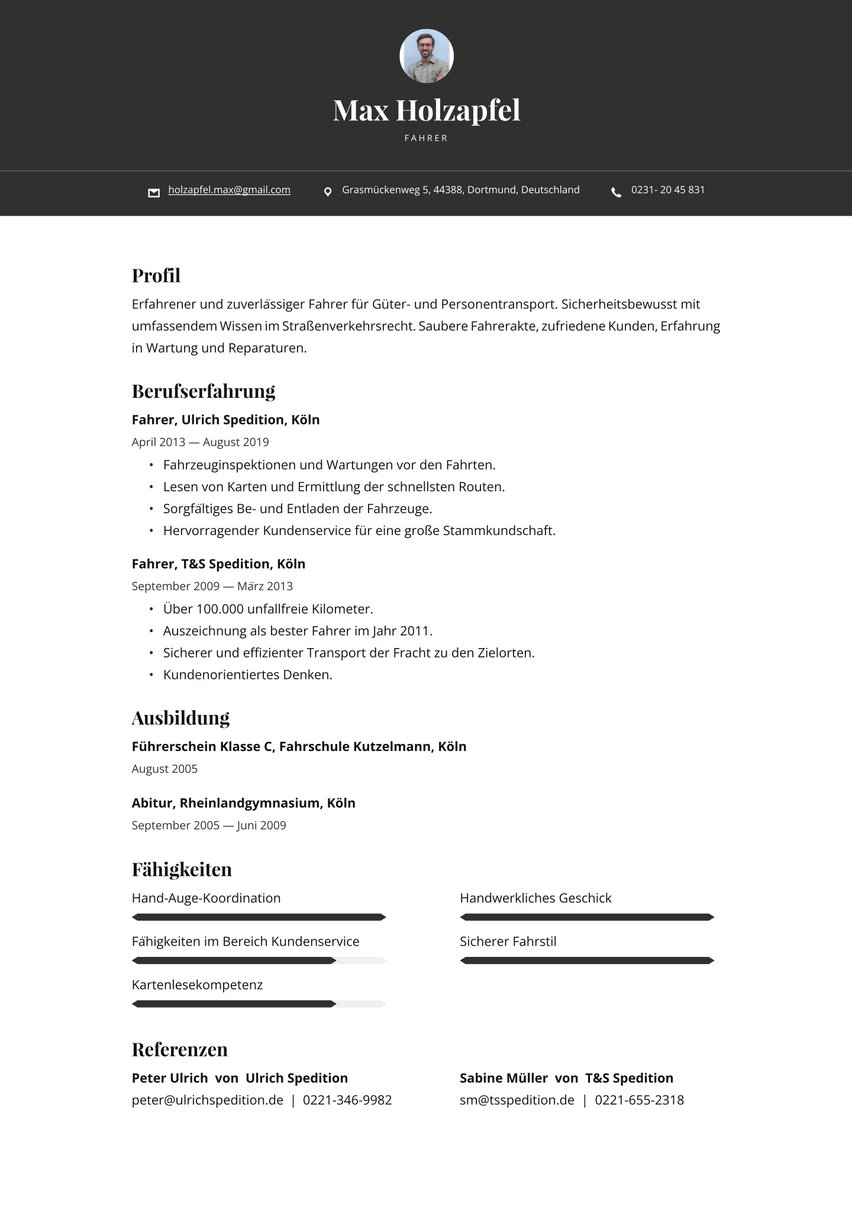 Oslo resume template