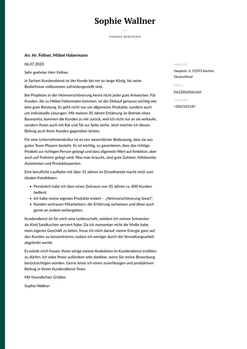 Dublin cover_letter template