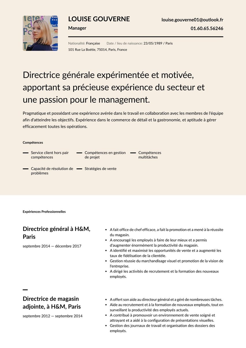 Exemple De Cv Pour Surveillant En Milieu Scolaire Exemples de CV Enseignante: CV exemples et Guide (Gratuit) 2023