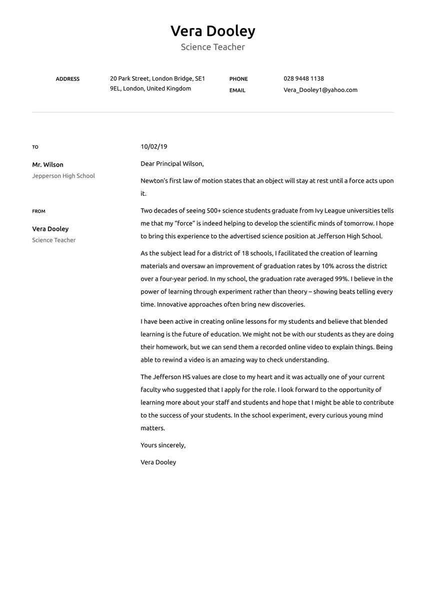 Vancouver cover_letter template