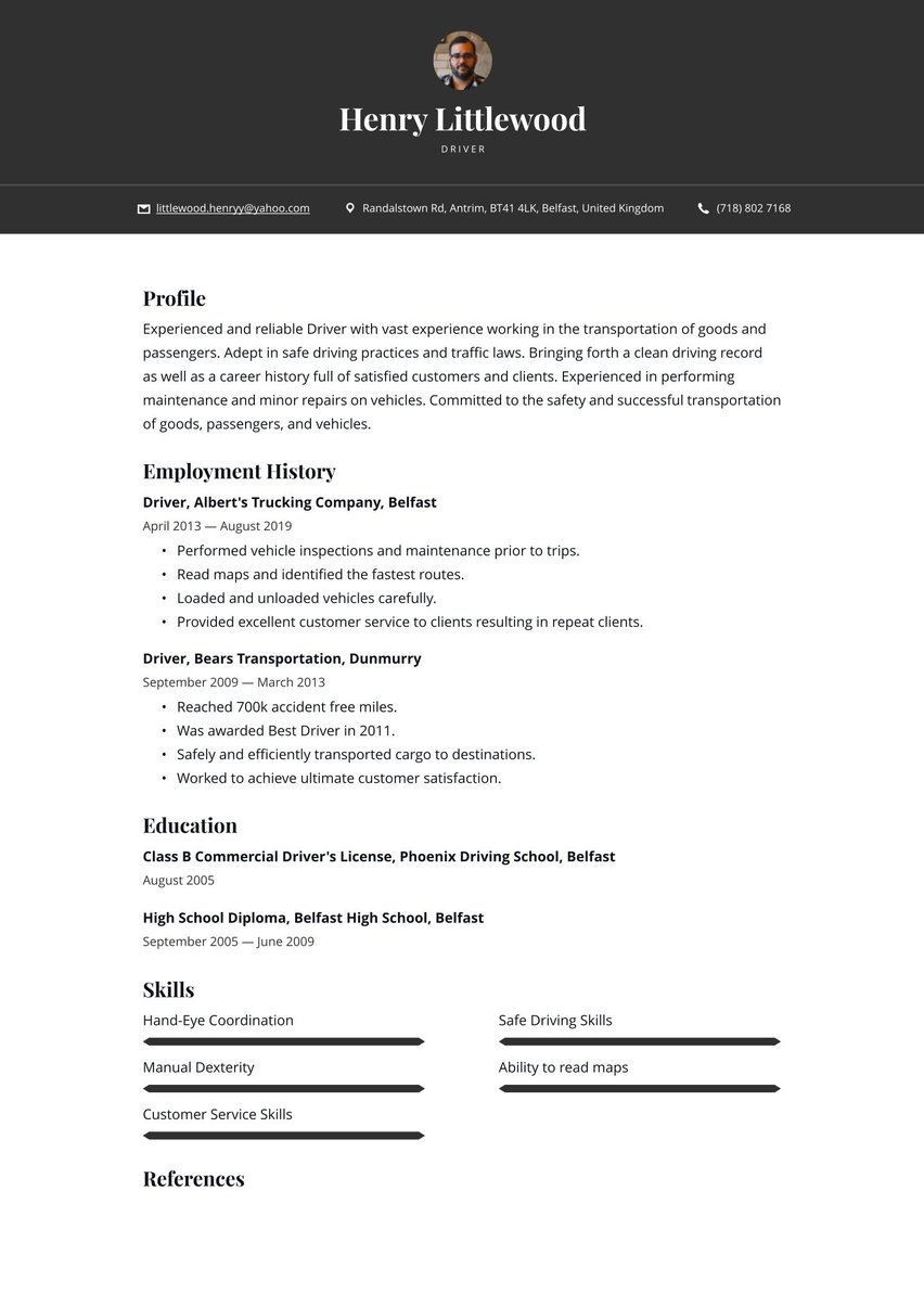 Oslo resume template