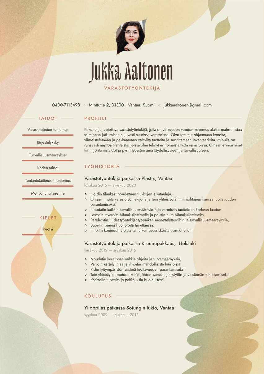 Rio resume template