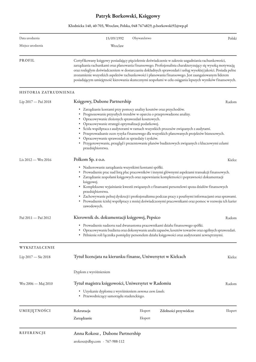 Londyn resume template