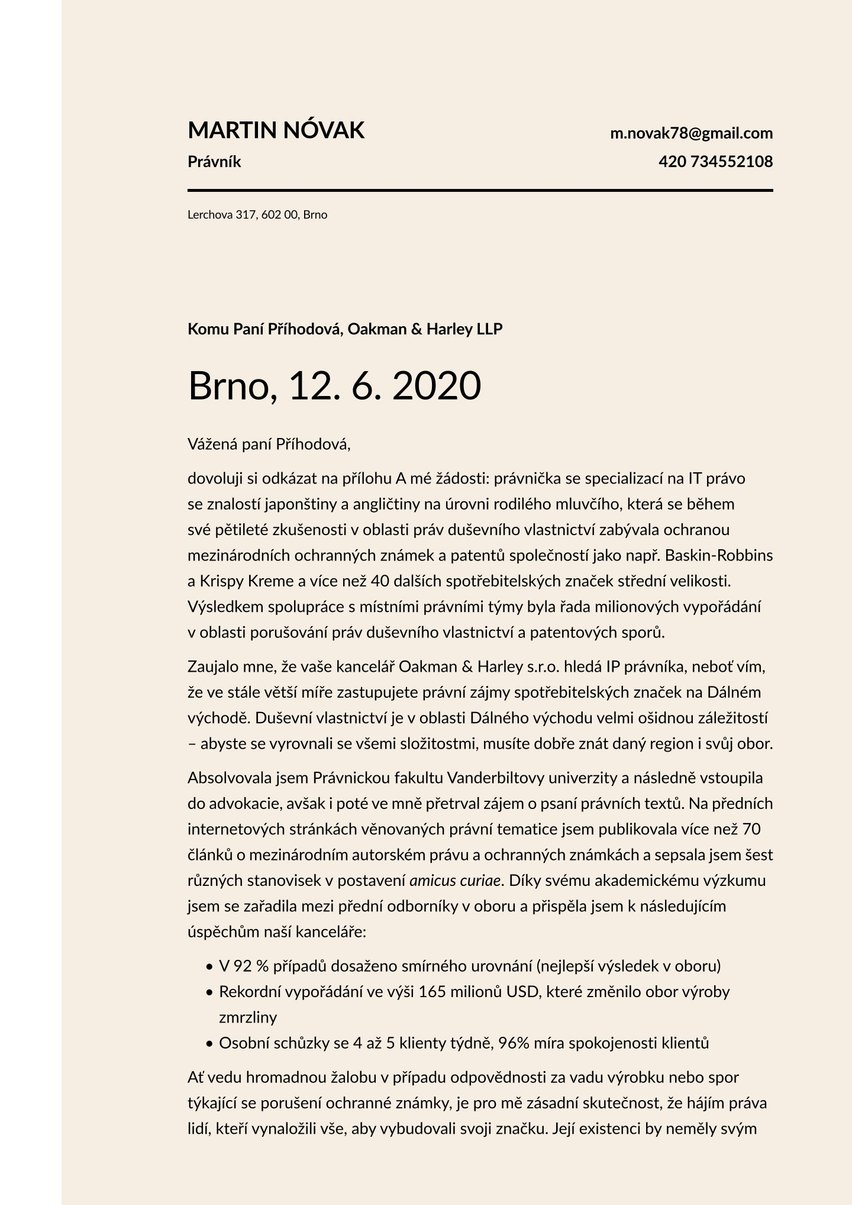 Kodaň cover_letter template