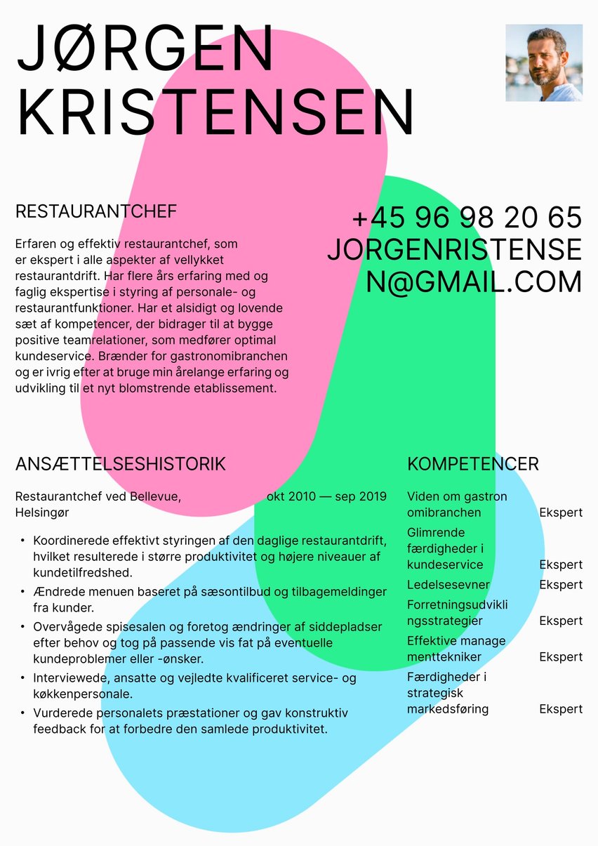 Cape Town resume template