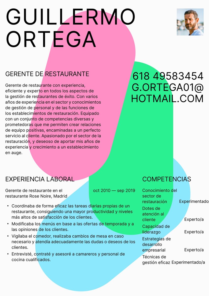Ciudad del Cabo resume template
