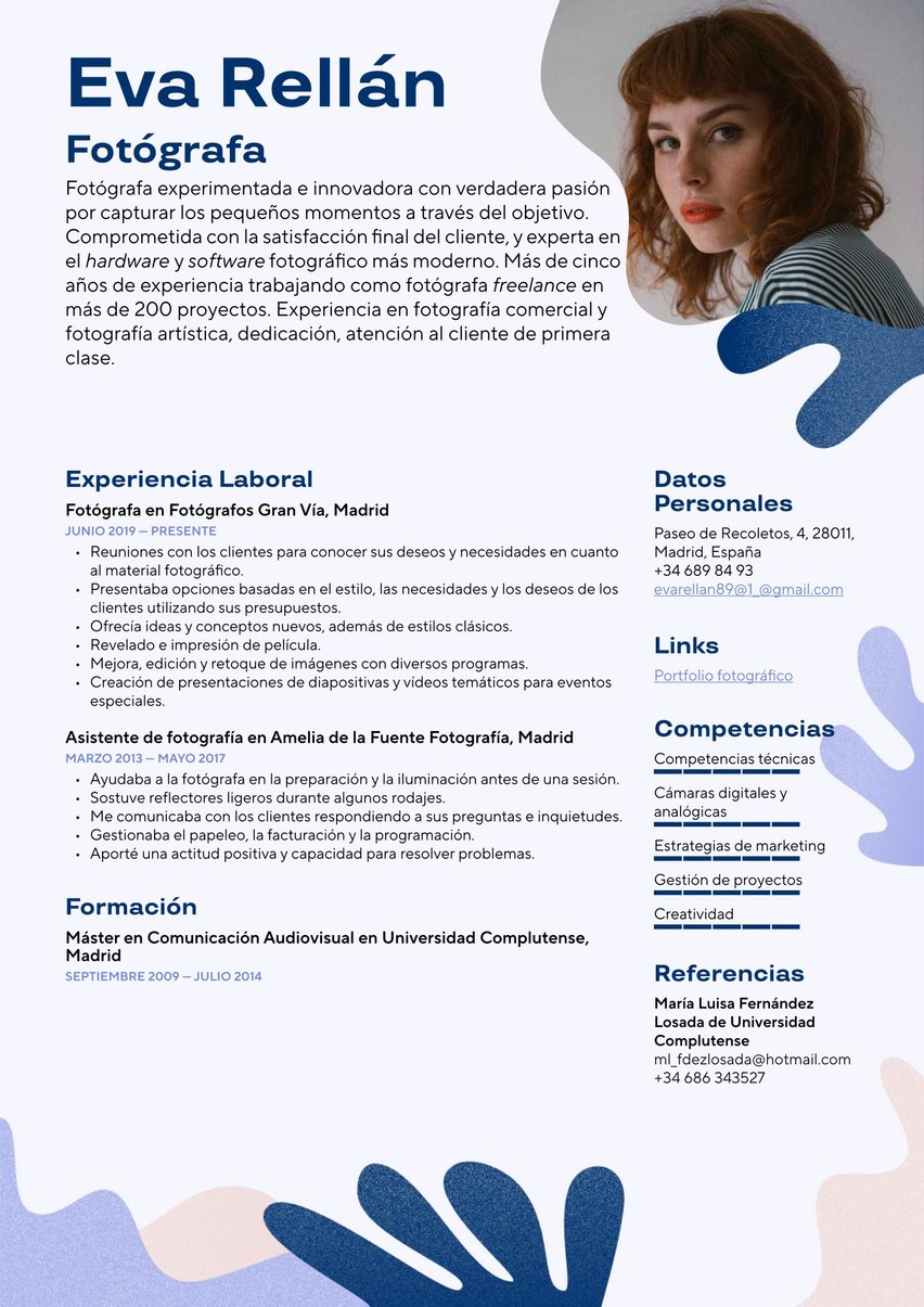 Lisboa resume template