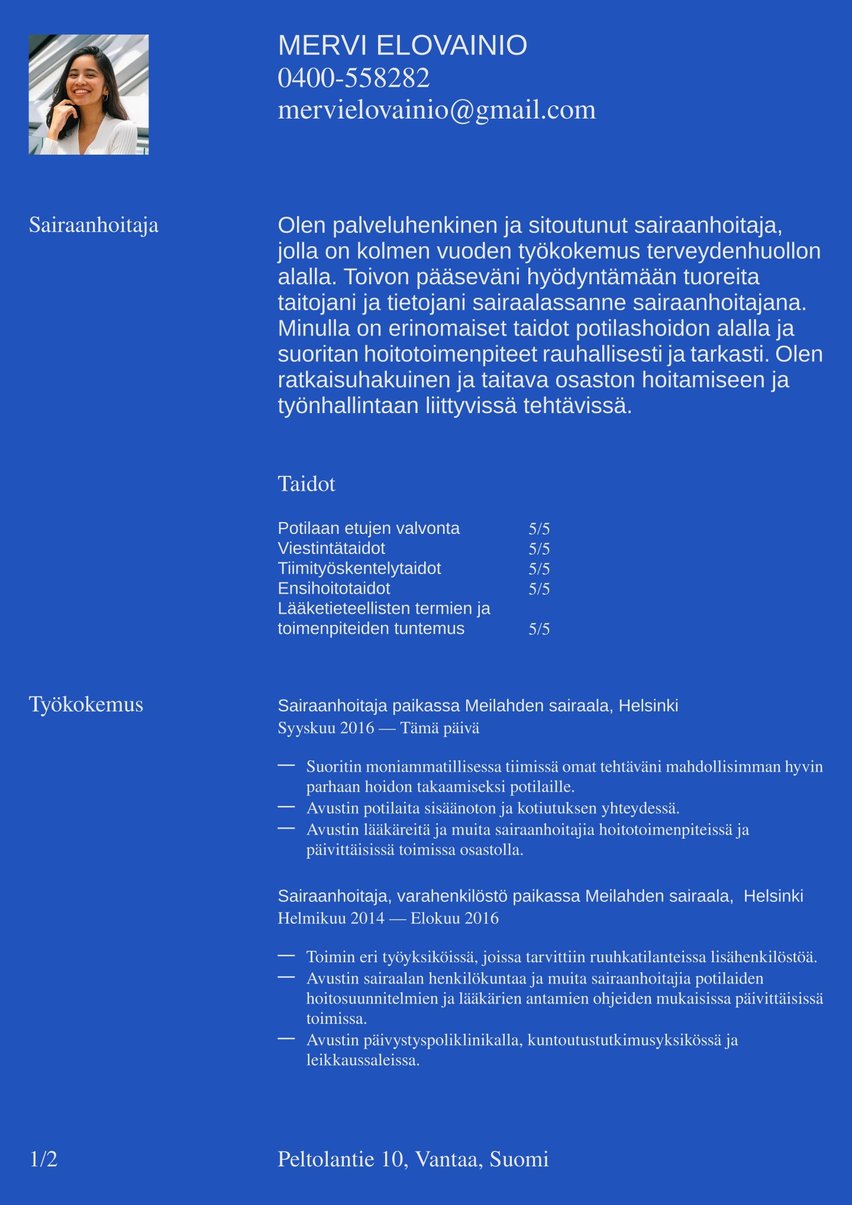 Geneva resume template