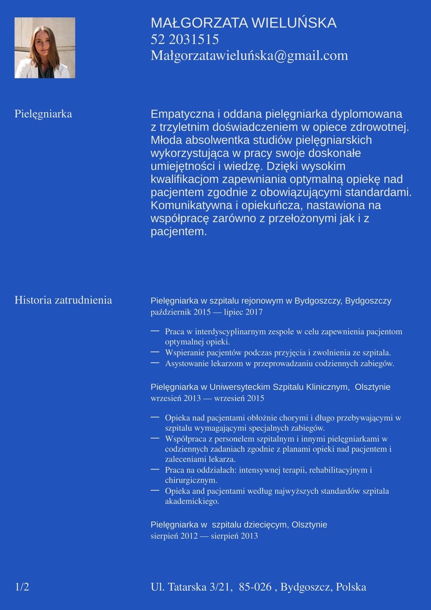 Genewa resume template