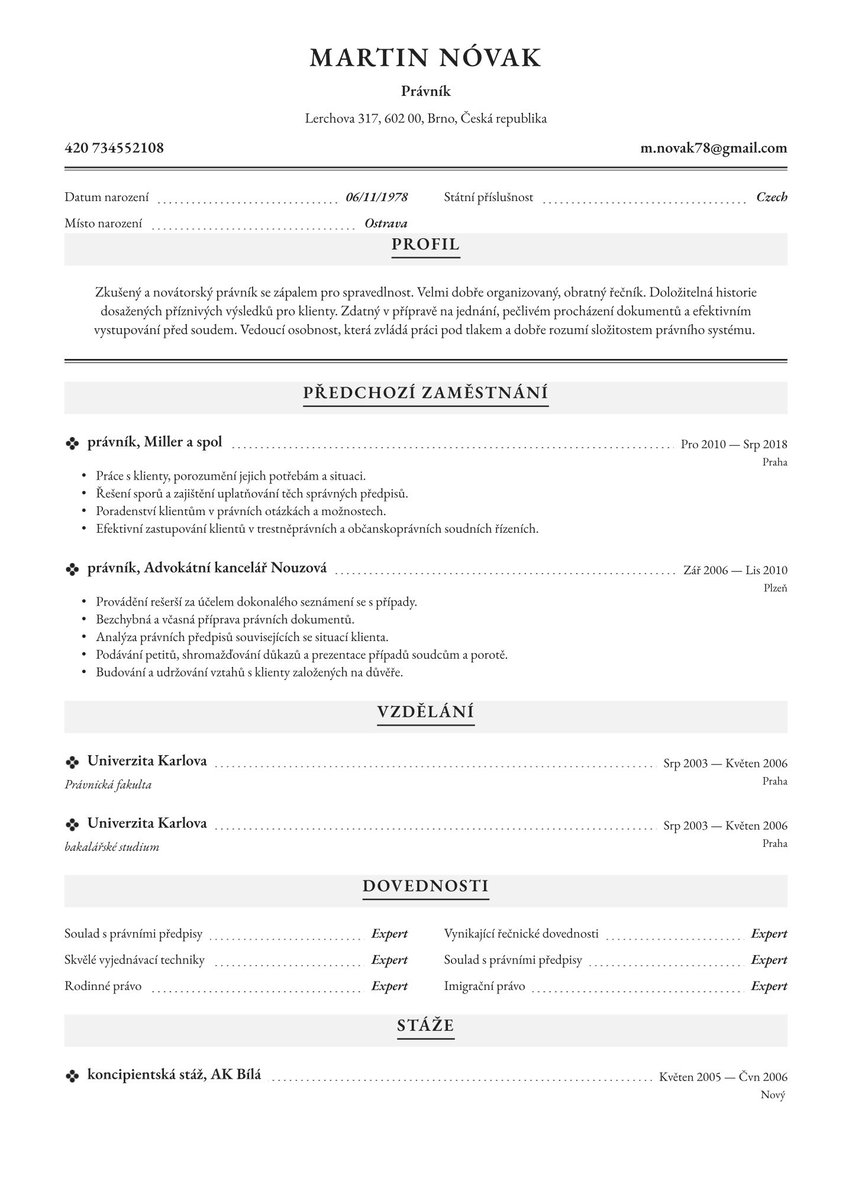 Santiago resume template